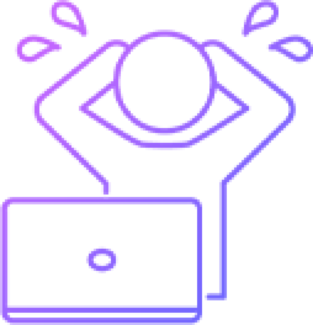 焦っている人をイメージしている画像です。